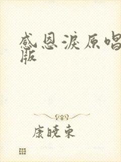 感恩泪原唱完整版