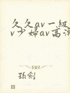 久久av一级av少妇av高潮