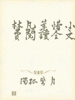 林凡叶惜小说免费阅读全文