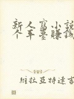 新人写小说去哪个平台赚钱多