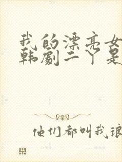 我的漂亮女老板韩剧二丫是谁演的封面