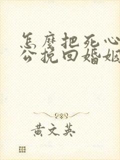 怎么把死心的老公挽回婚姻