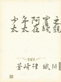 少年阿宾之房东太太在线观看