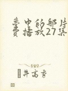 梦中的那片海免费播放27集