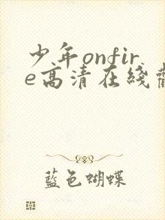 少年onfire高清在线观看封面