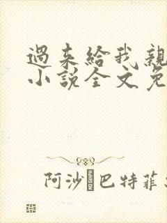 过来给我亲一下小说全文免费阅读