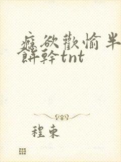 瘾欲欢愉半块小饼干tnt