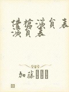 借枪演员表全部演员表