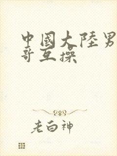 中国大陆男同帅哥互操