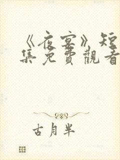 《夜宴》短剧全集免费观看