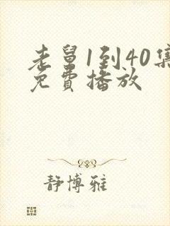 老舅1到40集免费播放封面