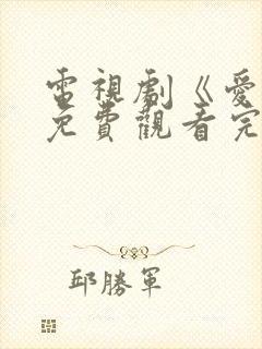 电视剧《爱你》免费观看完整版