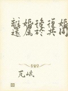 离婚后复婚房子还属于共同财产吗