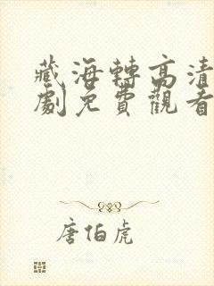 藏海转高清电视剧免费观看封面