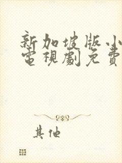 新加坡版小娘惹电视剧免费