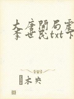 大唐开局震惊了李世民txt下载