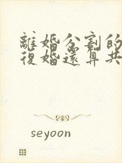 离婚分割的财产复婚还算共同财产吗