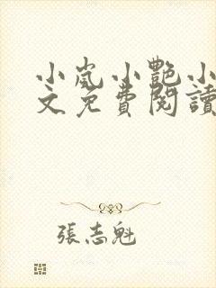 小岚小艳小说全文免费阅读最新章节