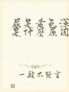 尿是黄色浑浊的是什么原因