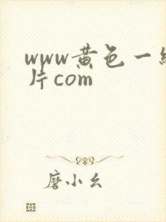 www黄色一级片com封面
