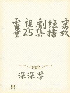 电视剧绝密的较量25集播放