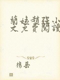 兰姨赵强小说全文免费阅读封面