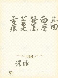 舌苔发白且有齿痕是怎么回事封面