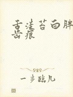 舌淡苔白胖大有齿痕