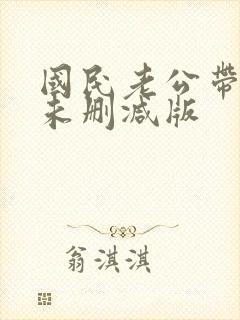 国民老公带回家未删减版