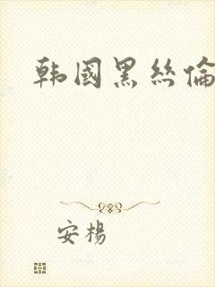 韩国黑丝伦理