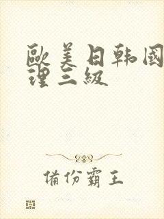 欧美日韩国产伦理三级封面