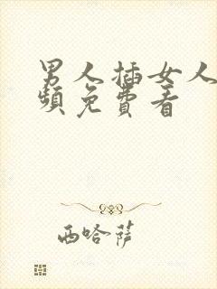 男人插女人逼视频免费看