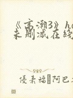 《高潮3》hd未删减在线