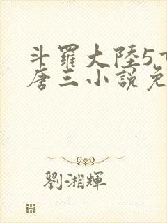 斗罗大陆5重生唐三小说免费阅读