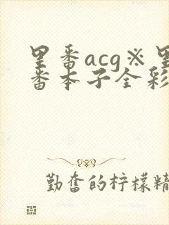 里番acg※里番本子全彩