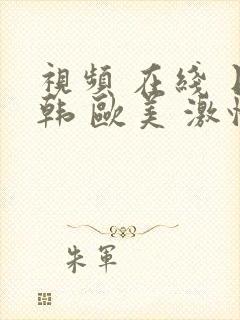 视频 在线 日韩 欧美 激情