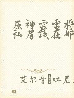 原神雷电将军的私房钱在哪封面