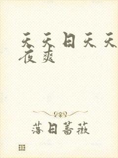天天日天天操夜夜爽封面