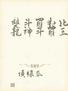 双斗罗对比开局龙神斗罗玉小刚txt