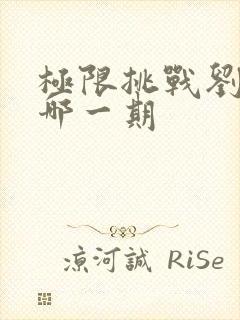 极限挑战刘宇宁哪一期