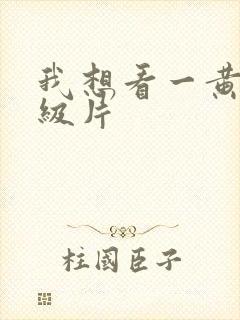 我想看一黄色一级片封面