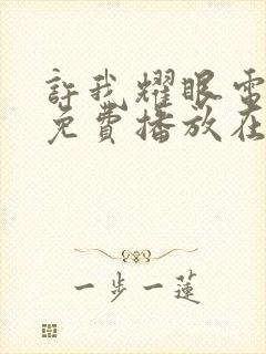 许我耀眼电视剧免费播放在线观看