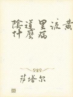 阴道里流黄水是什么病封面