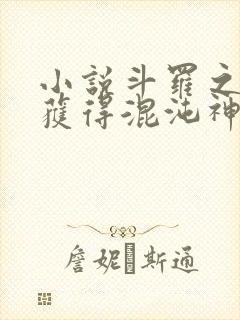 小说斗罗之开局获得混沌神考封面