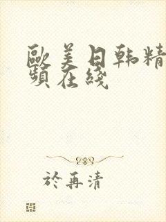 欧美日韩精品视频在线