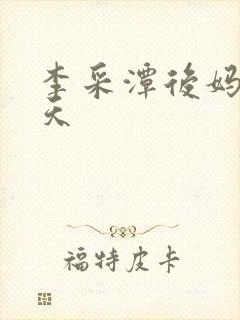 李采潭后妈的春天封面