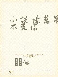 小说 亿万星辰不及你