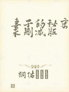 妻子的秘密电影未删减版封面