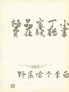 极品家丁小说免费在线听书