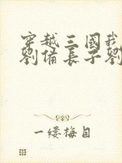 穿越三国我成了刘备长子刘武